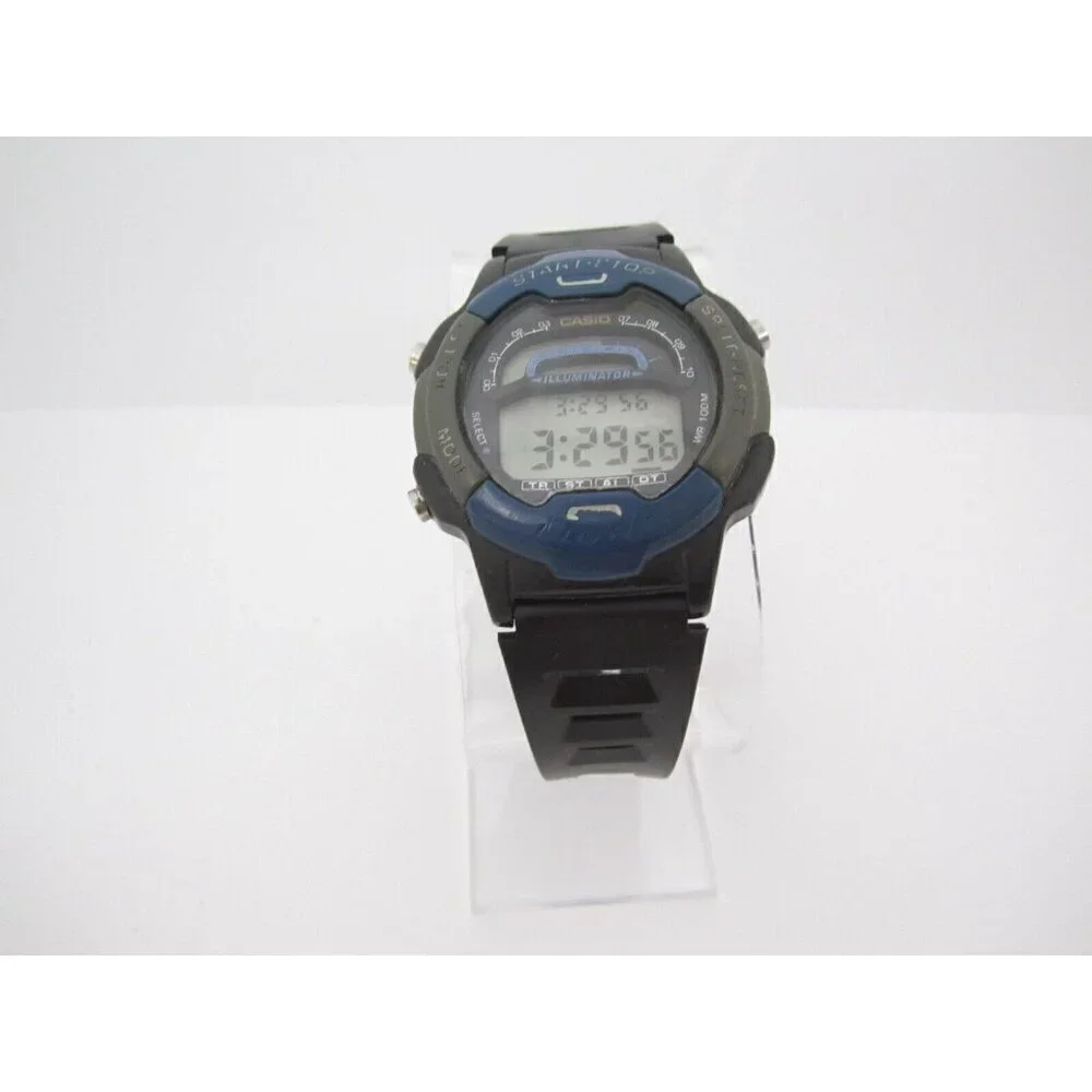 Men Casio Illuminator Quartz Digital 41mm Round Watch (H449)